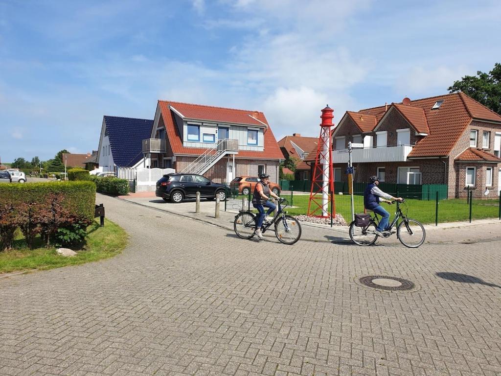 Ferienwohnung Leuchtturm Am Sandstrand Norden Dış mekan fotoğraf